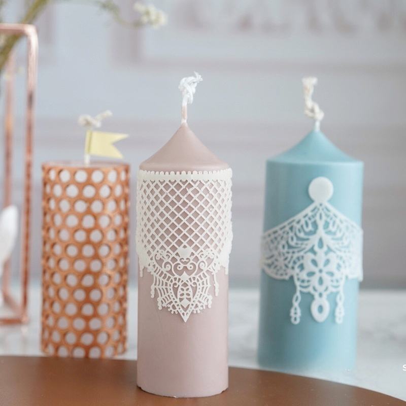 Classic Cylinder Candles - Smoke-Free Scented Decor for Weddings/Hotels (Luxury Gift Ready)